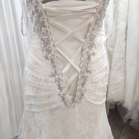 David's Bridal size 4 Wedding Dress With Corset - Picture 13 of 14